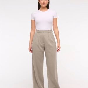 Abercrombie & Fitch Sloane Tailored Wide-Leg Pants